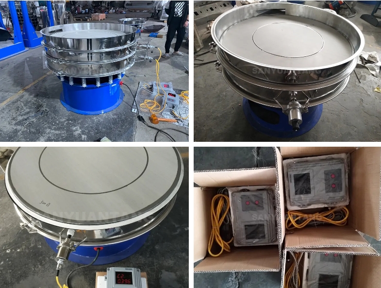 Ultrasonic Vibrating Screen for Sieving Cocoa Powder in Mexican.jpg