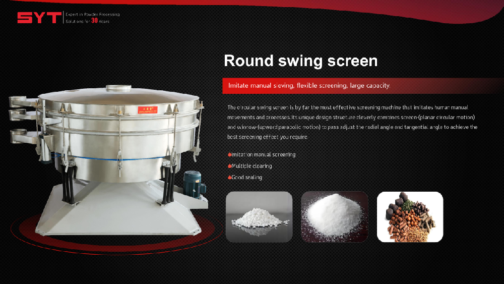 Circular tumbler screen