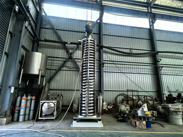 Custom Vertical Conveying Cooling Solution for Russian Fertilizer Granule ProductionTemperature Redu